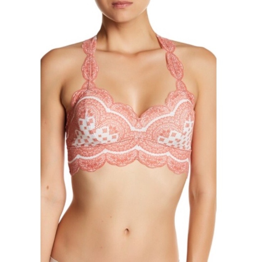 Free People Strange Magic Flocked Bralette